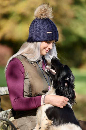 Raccoon Fur PomPom Hat